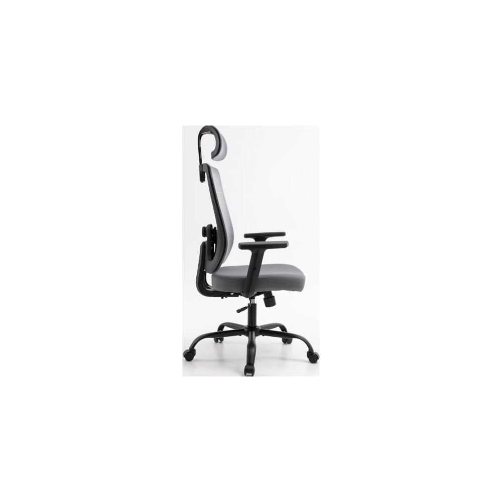 Shintenchi Ergonomic Office Chair, High Back Mesh Desk Chairs with Headrest & Lumbar Support Adjustable, 3-Level Tilt Backrest Comfortable Gaming Chair 330lbs Capacity, Big and Tall Rolling Chairs