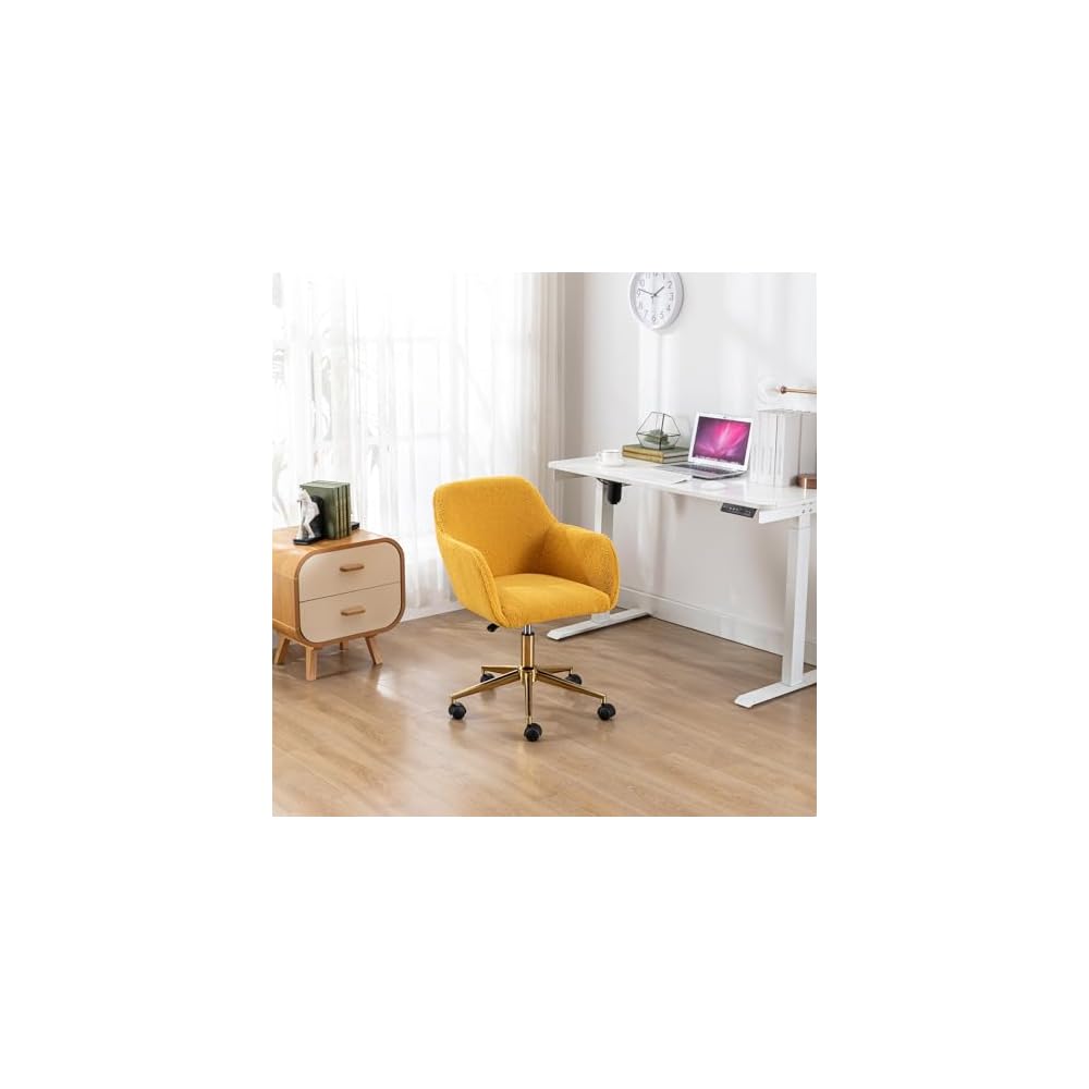 Chair Simple Modern Home Office Chair Comfy Computer Chairs Office Comfy Office Chair Work Chair for Living Room, Bedroom, Vanity, Study