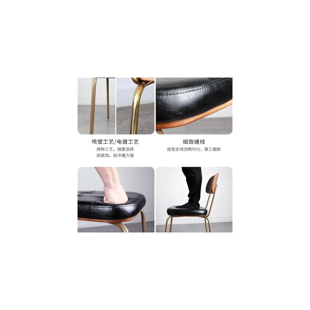 Industrial Household Retro Iron Soft Package Backrest Armchair Restaurant Bar Chair